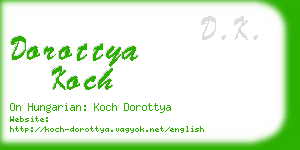 dorottya koch business card